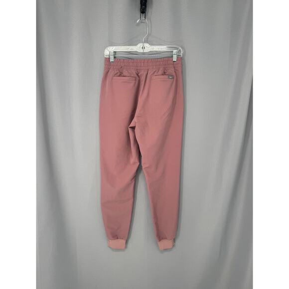 FIGS Scrub Jogger Pants Womens Small Pink Technical Collection Elastic Waist - Picture 5 of 15